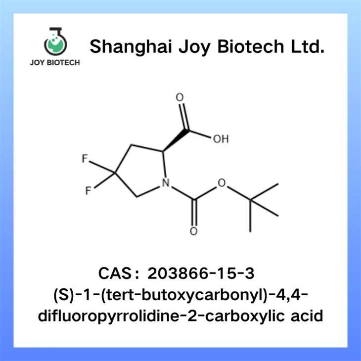(S)-1-(tert-butoxycarbonyl)-4,4-difluorpyrrolidin-2-carboxylsyre CAS NO 203866-15-3