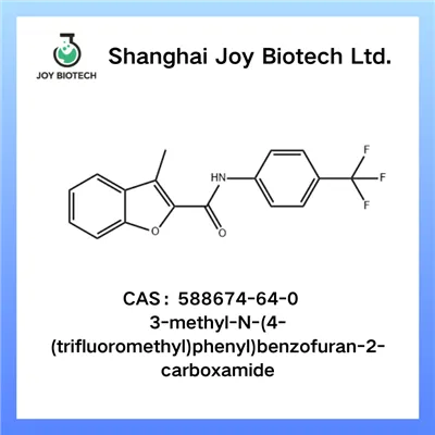 3-methyl-N-(4-(trifluormethyl)phenyl)benzofuran-2-carboxamid CAS NO 588674-64-0